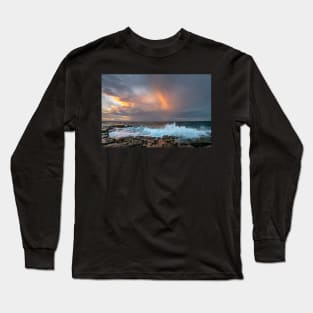 Sunset after storm, Point Cartwright, Sunshine Coast Long Sleeve T-Shirt